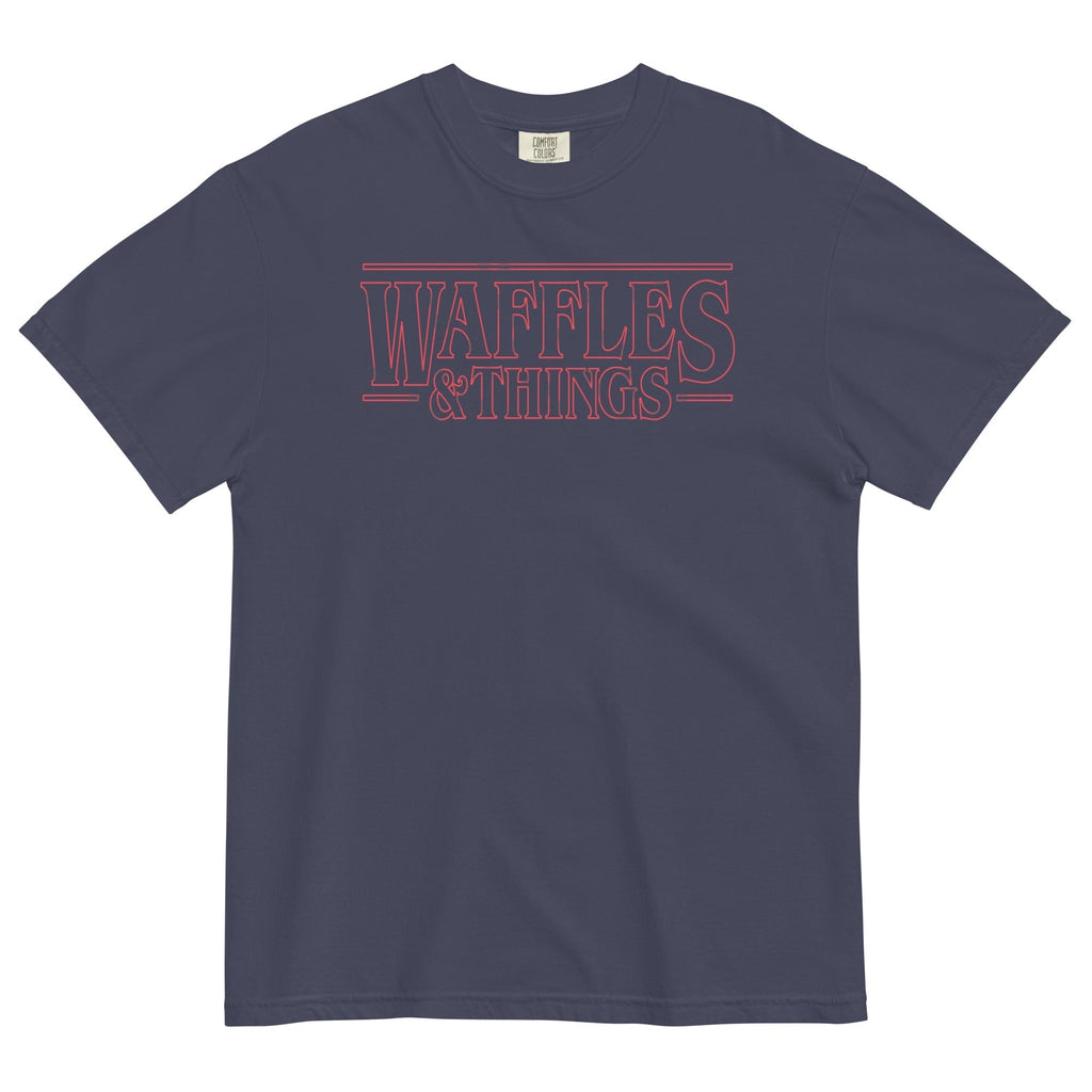 Waffles & Things Men's Relaxed Fit Tee Hoodie, Sweatshirt | PureTeeCo.com (Image 2)
