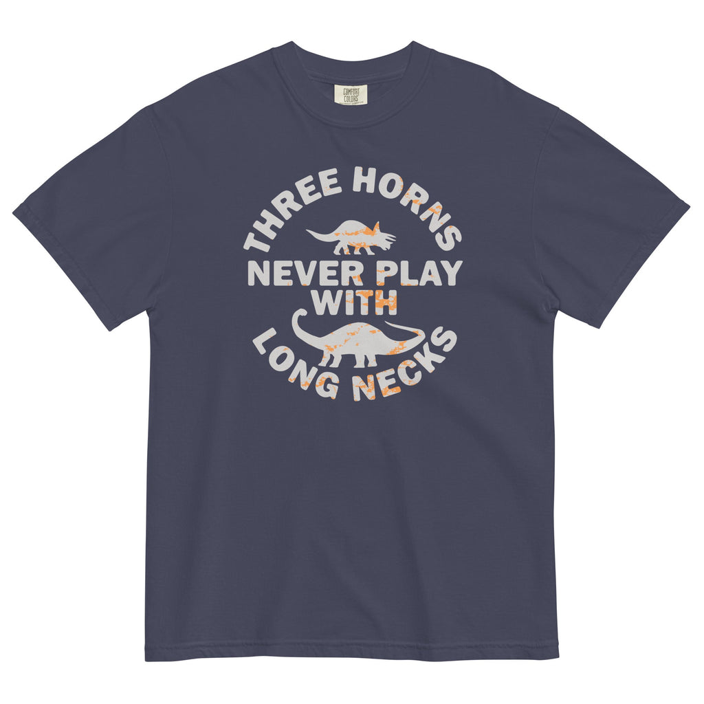 Three Horns Never Play With Long Necks Men's Relaxed Fit Tee Hoodie, Sweatshirt | PureTeeCo.com (Image 3)