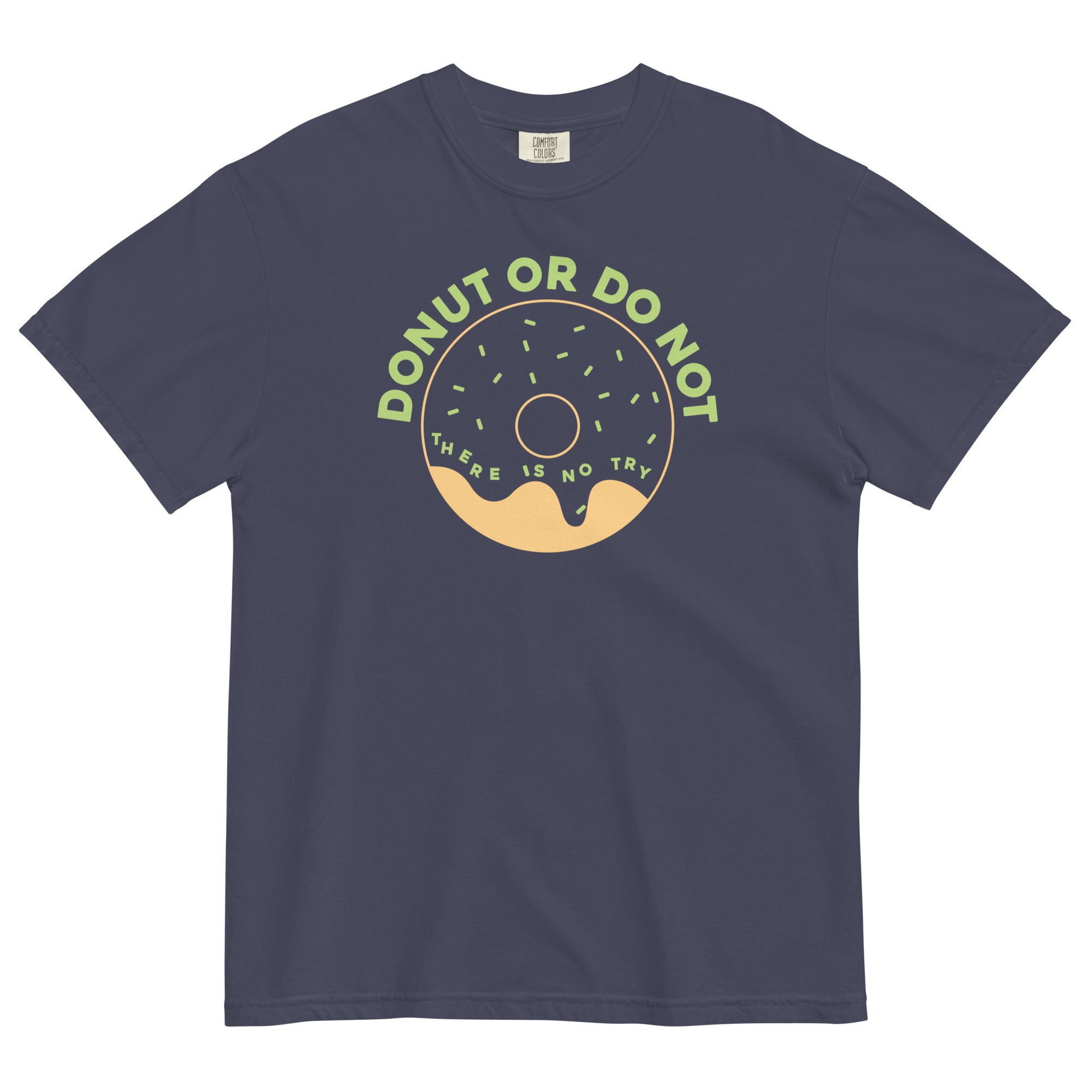 Donut Or Do Not Men's Relaxed Fit Tee Hoodie, Sweatshirt | PureTeeCo.com (Image 2)