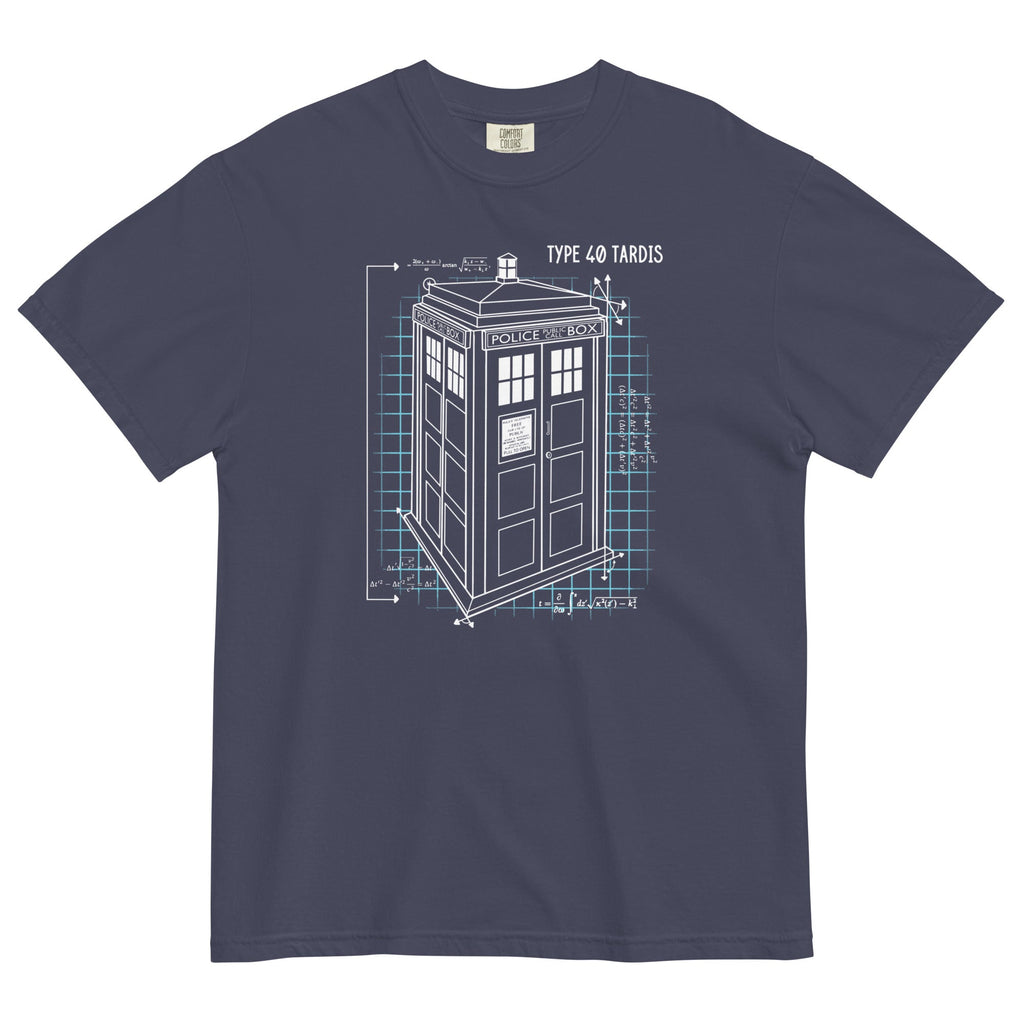 Type 40 Tardis Men's Relaxed Fit Tee Hoodie, Sweatshirt | PureTeeCo.com (Image 3)