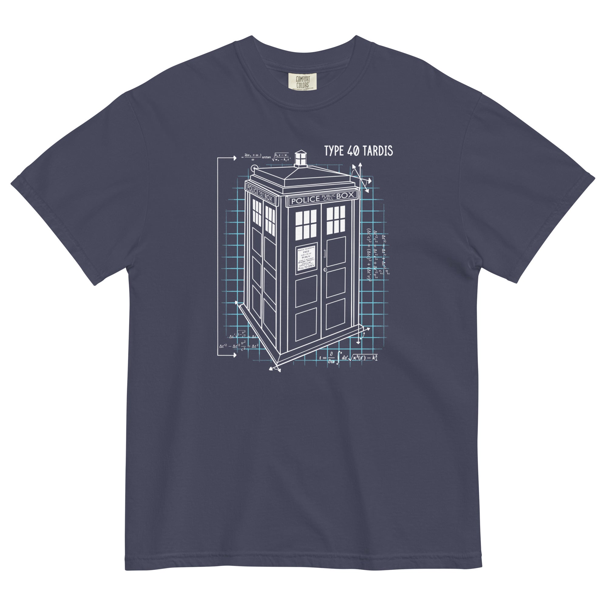 Type 40 Tardis Men's Relaxed Fit Tee Hoodie, Sweatshirt | PureTeeCo.com (Image 3)