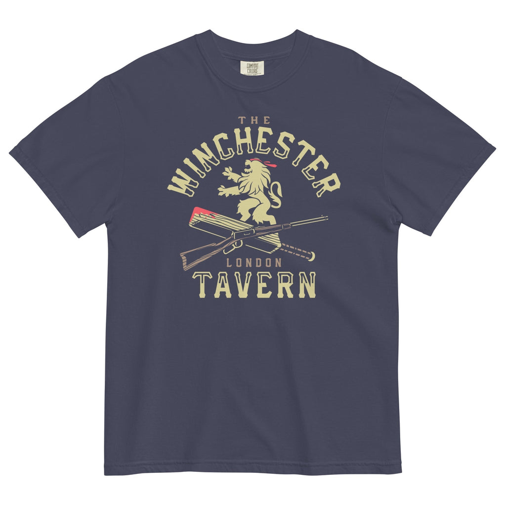 The Winchester Tavern Men's Relaxed Fit Tee Hoodie, Sweatshirt | PureTeeCo.com (Image 2)