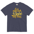 Go Ahead, Bake My Day Men's Relaxed Fit Tee Hoodie, Sweatshirt | PureTeeCo.com (Image 1)
