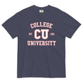 College University Men's Relaxed Fit Tee Hoodie, Sweatshirt | PureTeeCo.com (Image 1)