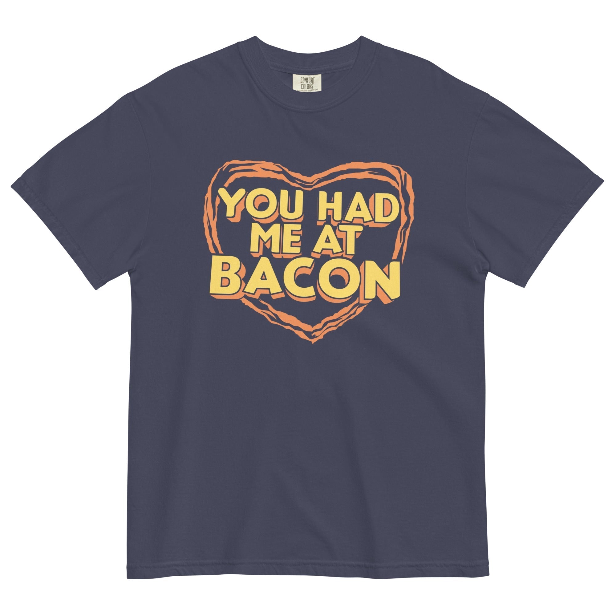 You Had Me At Bacon Men's Relaxed Fit Tee Hoodie, Sweatshirt | PureTeeCo.com (Image 3)