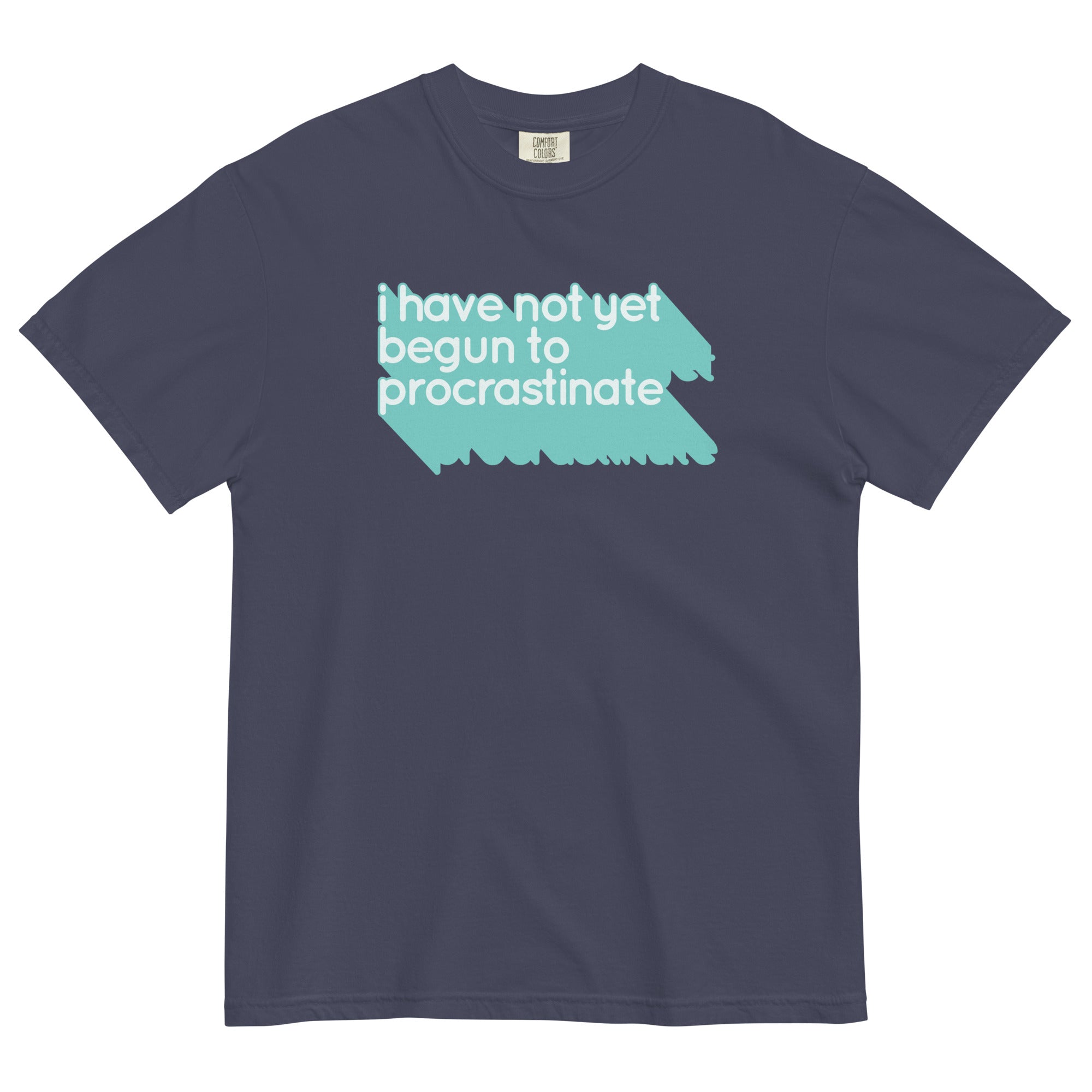Not Begun To Procrastinate Men's Relaxed Fit Tee Hoodie, Sweatshirt | PureTeeCo.com (Image 1)