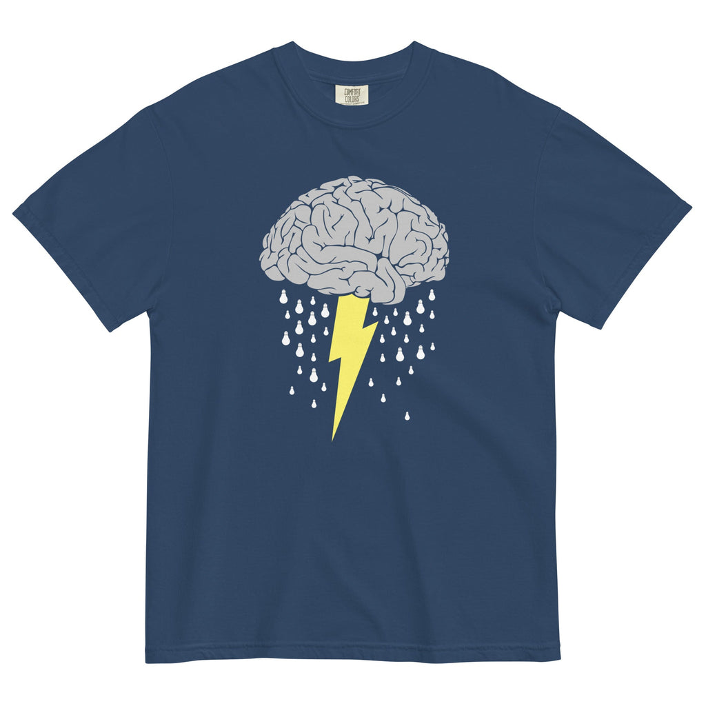 Brainstorm Men's Relaxed Fit Tee Hoodie, Sweatshirt | PureTeeCo.com (Image 1)