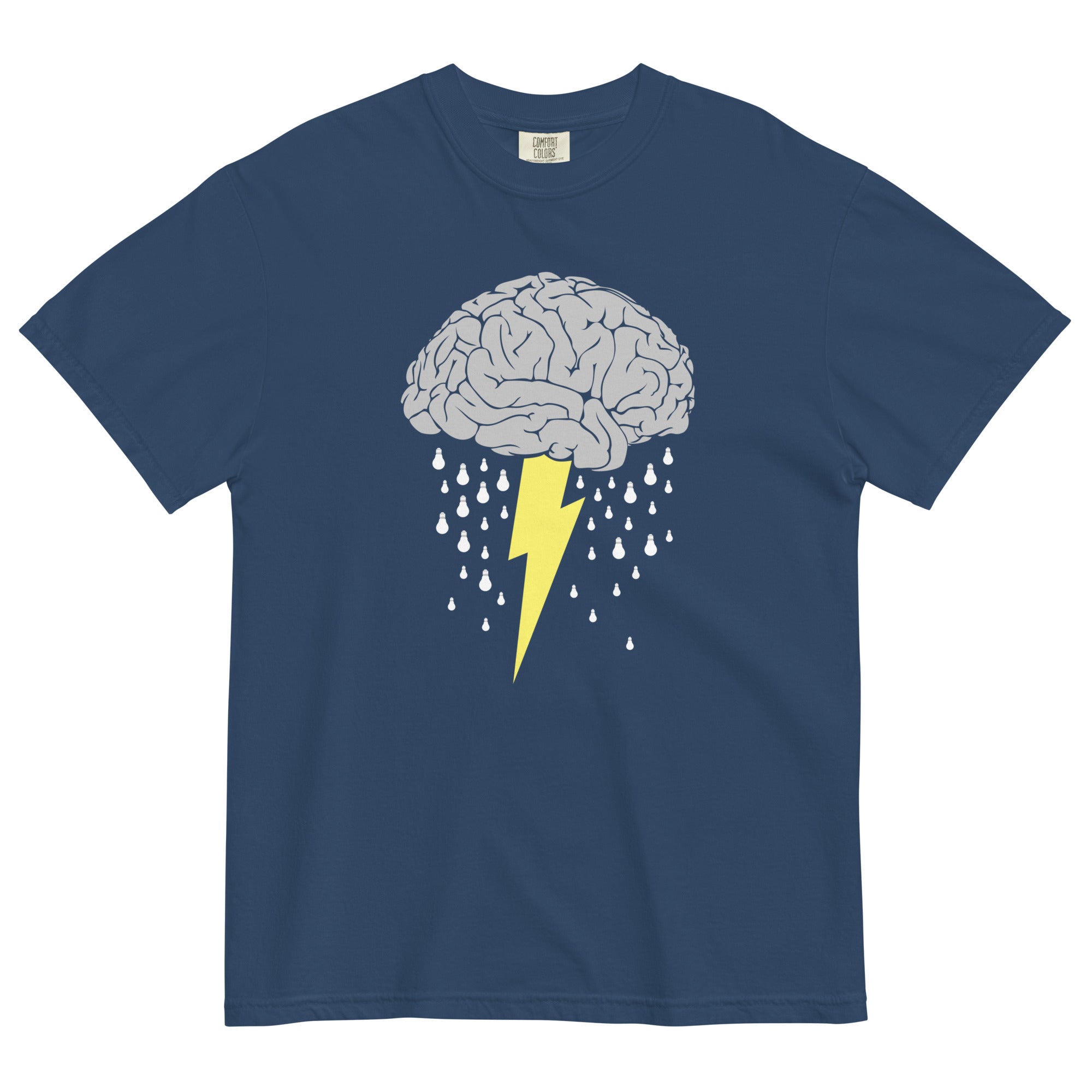 Brainstorm Men's Relaxed Fit Tee Hoodie, Sweatshirt | PureTeeCo.com (Image 1)