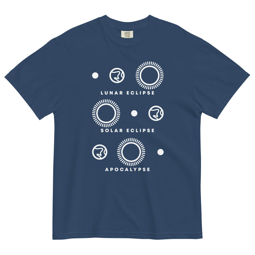Lunar Eclipse Solar Eclipse Apocalypse Men's Relaxed Fit Tee Hoodie, Sweatshirt | PureTeeCo.com (Image 3)