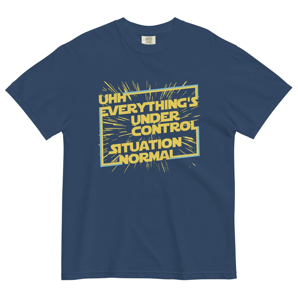 Everything's Under Control Situation Normal Men's Relaxed Fit Tee Hoodie, Sweatshirt | PureTeeCo.com (Image 2)