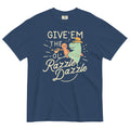 Give'em The Ol' Razzle Dazzle Men's Relaxed Fit Tee Hoodie, Sweatshirt | PureTeeCo.com (Image 1)