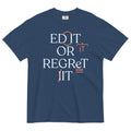 Edit Or Regret It Men's Relaxed Fit Tee Hoodie, Sweatshirt | PureTeeCo.com (Image 1)