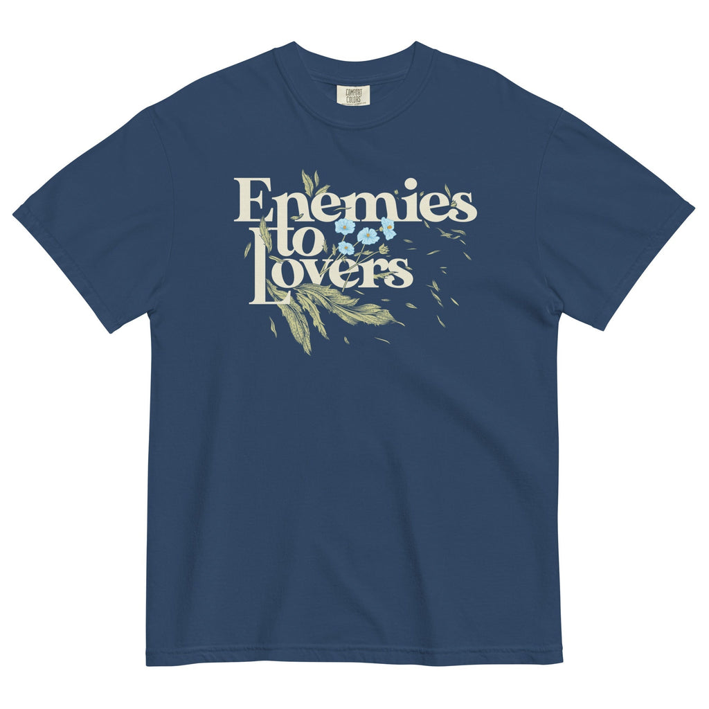 Enemies To Lovers Men's Relaxed Fit Tee Hoodie, Sweatshirt | PureTeeCo.com (Image 1)