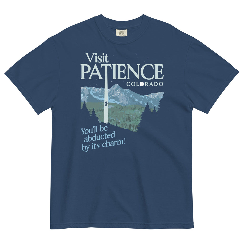 Visit Patience Colorado Men's Relaxed Fit Tee Hoodie, Sweatshirt | PureTeeCo.com (Image 1)