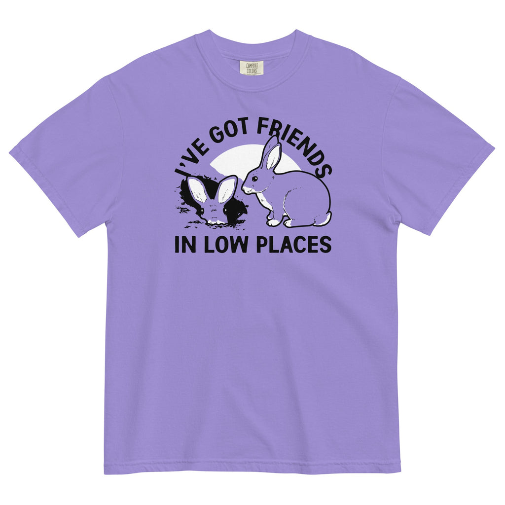 I've Got Friends In Low Places Men's Relaxed Fit Tee Hoodie, Sweatshirt | PureTeeCo.com (Image 4)