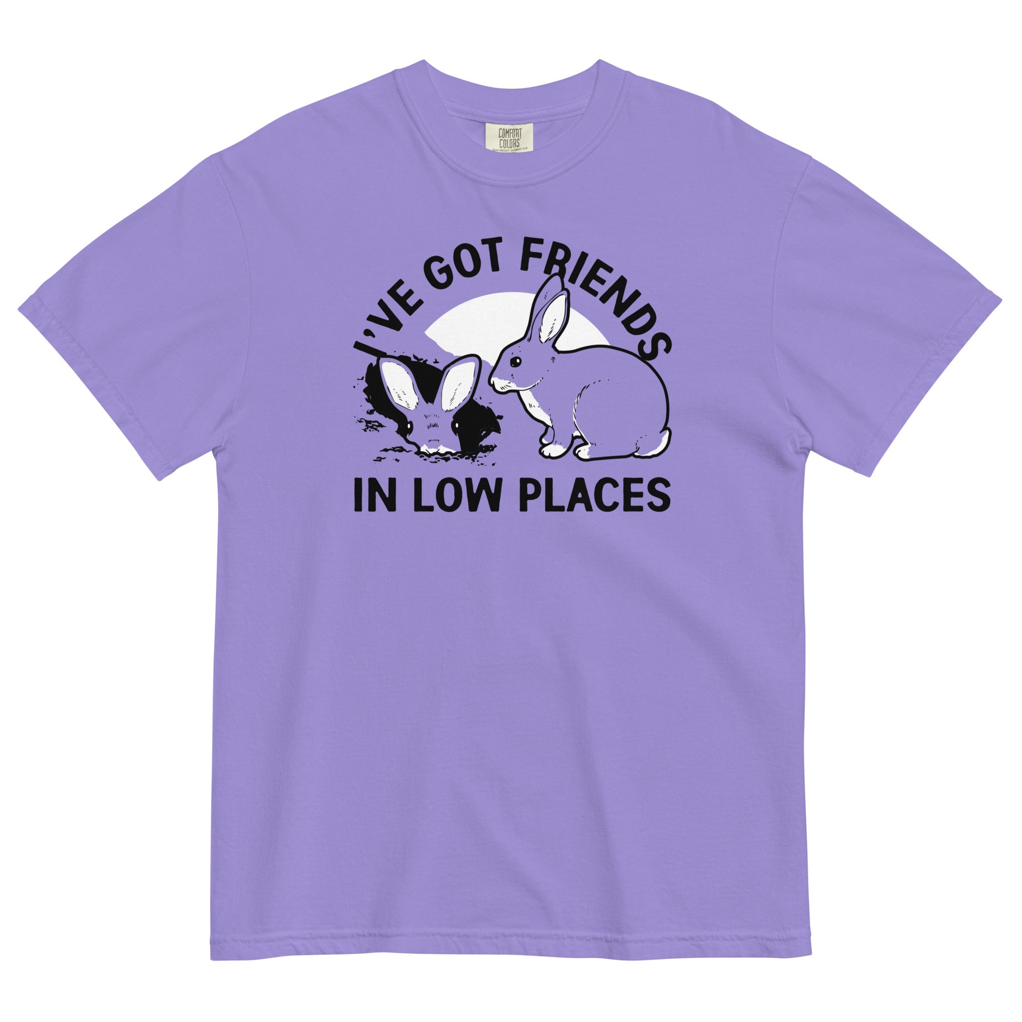 I've Got Friends In Low Places Men's Relaxed Fit Tee Hoodie, Sweatshirt | PureTeeCo.com (Image 4)