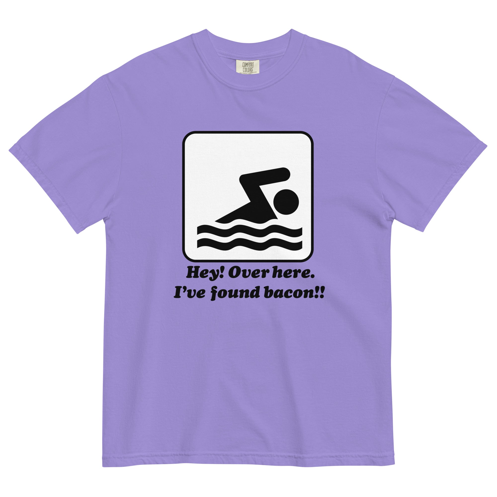 I've Found Bacon! Men's Relaxed Fit Tee Hoodie, Sweatshirt | PureTeeCo.com (Image 4)