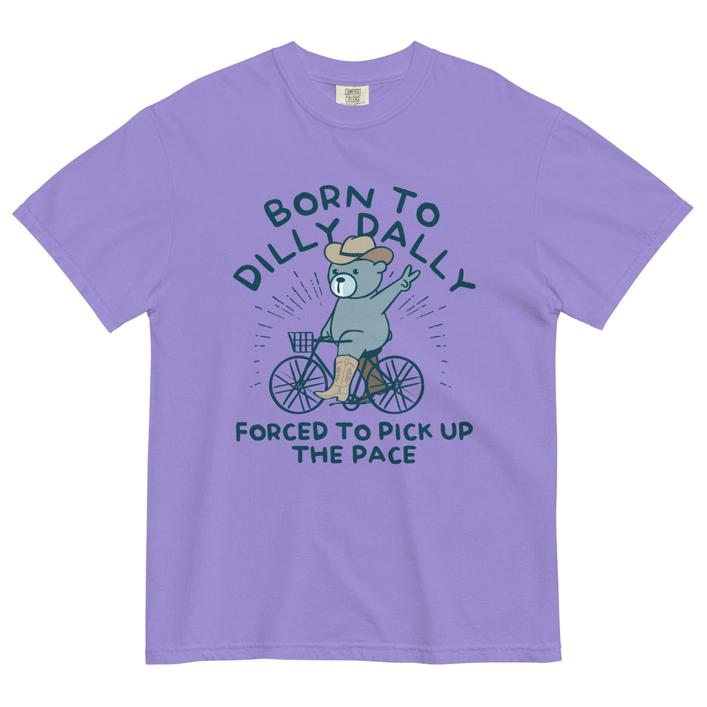 Born To Dilly Dally Forced To Pick Up The Pace Men's Relaxed Fit Tee Hoodie, Sweatshirt | PureTeeCo.com (Image 5)