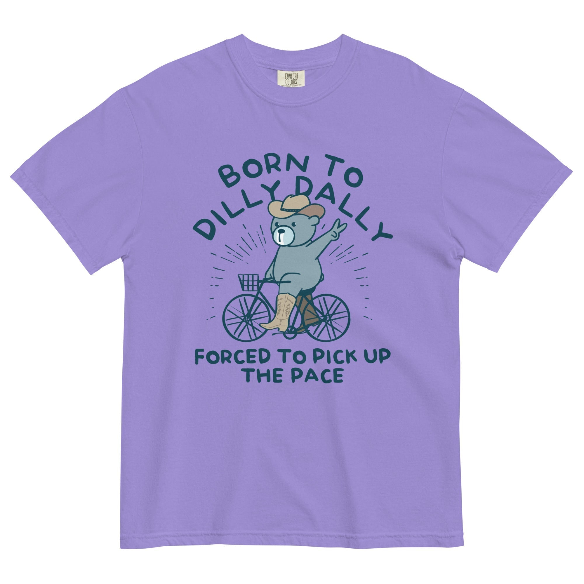 Born To Dilly Dally Forced To Pick Up The Pace Men's Relaxed Fit Tee Hoodie, Sweatshirt | PureTeeCo.com (Image 5)