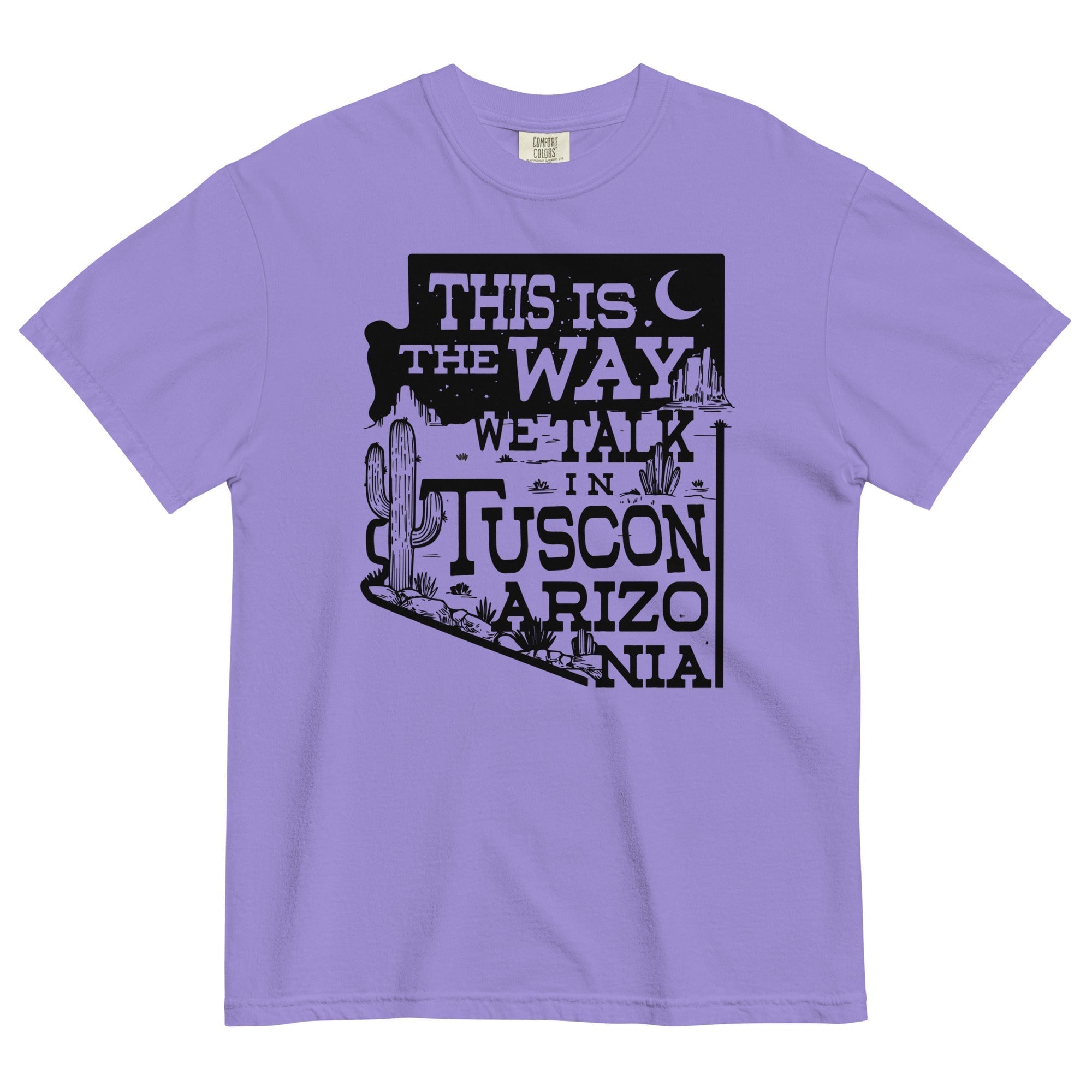 This Is The Way We Talk In Tuscon Arizonia Men's Relaxed Fit Tee Hoodie, Sweatshirt | PureTeeCo.com (Image 2)