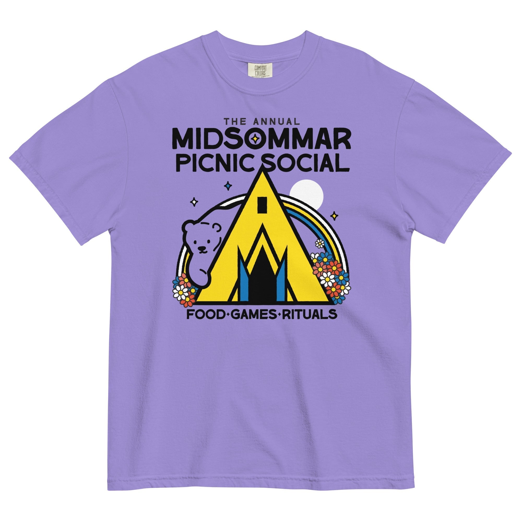 The Annual Midsommar Picnic Social Men's Relaxed Fit Tee Hoodie, Sweatshirt | PureTeeCo.com (Image 2)
