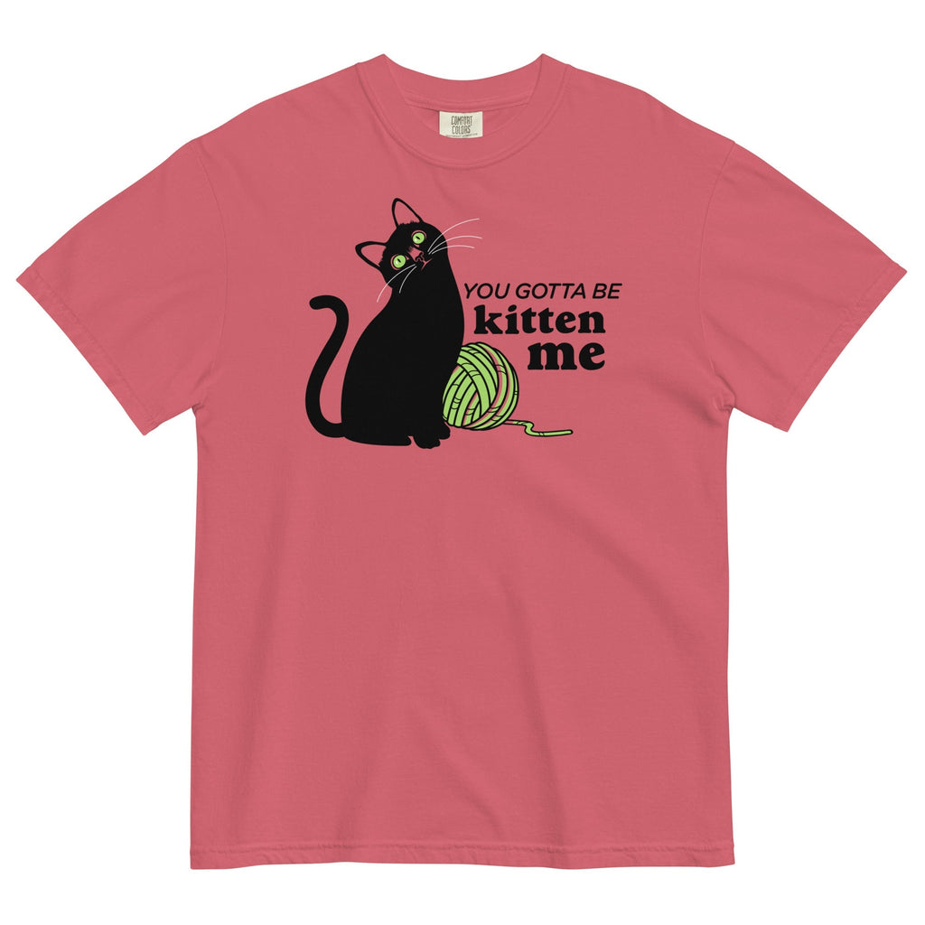 You Gotta Be Kitten Me Men's Relaxed Fit Tee Hoodie, Sweatshirt | PureTeeCo.com (Image 3)