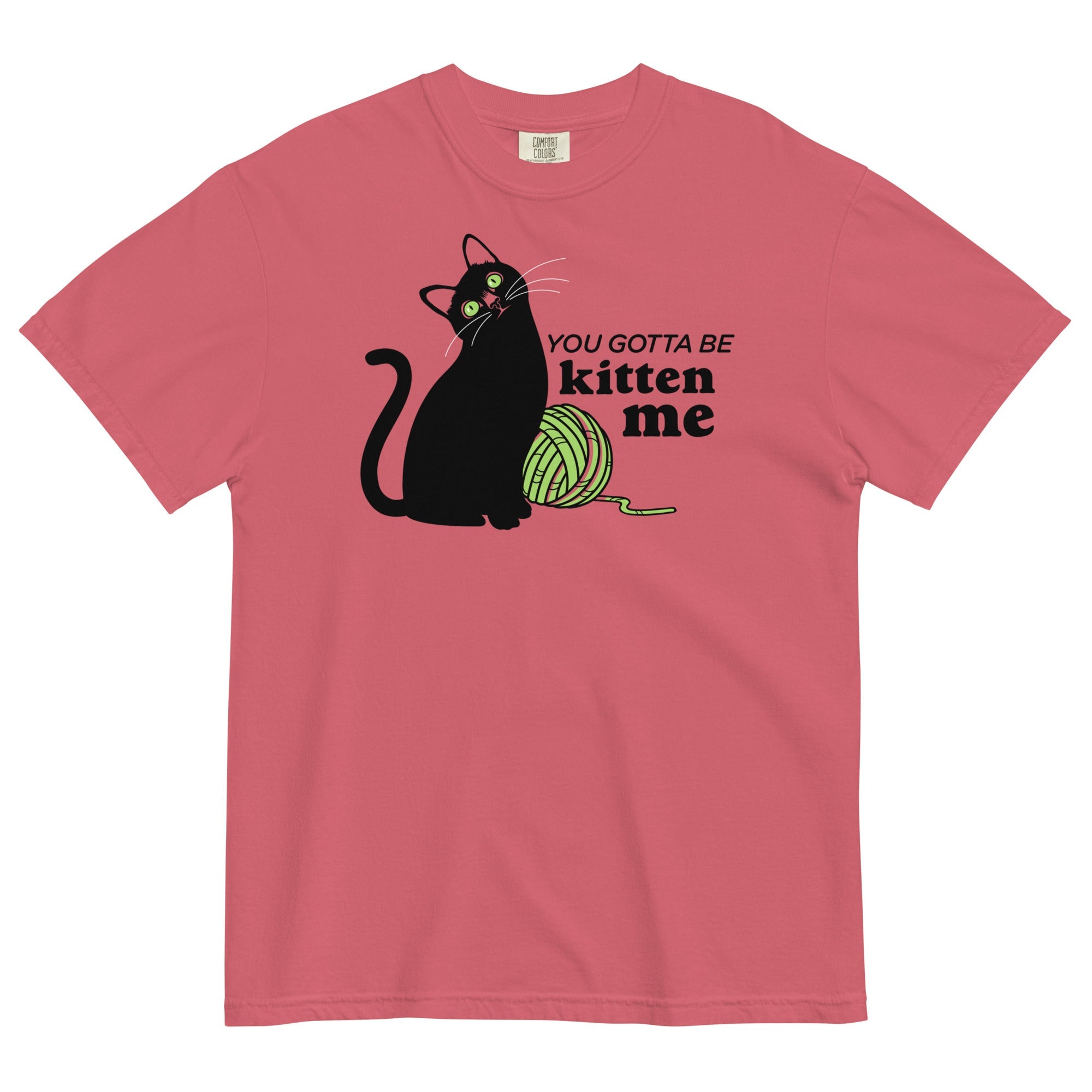 You Gotta Be Kitten Me Men's Relaxed Fit Tee Hoodie, Sweatshirt | PureTeeCo.com (Image 3)