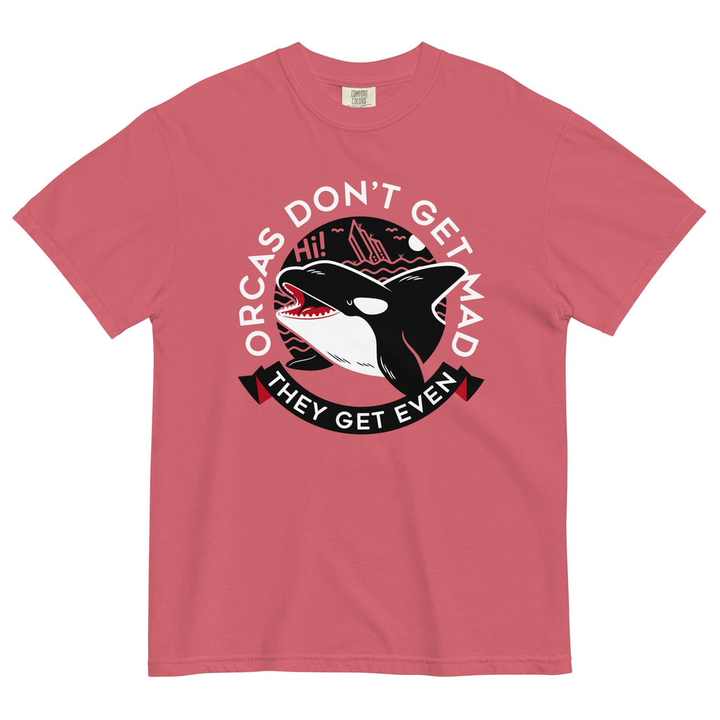 Orcas Don't Get Mad They Get Even Men's Relaxed Fit Tee Hoodie, Sweatshirt | PureTeeCo.com (Image 3)