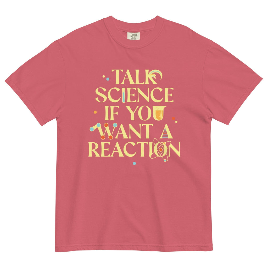 Talk Science If You Want A Reaction Men's Relaxed Fit Tee Hoodie, Sweatshirt | PureTeeCo.com (Image 5)