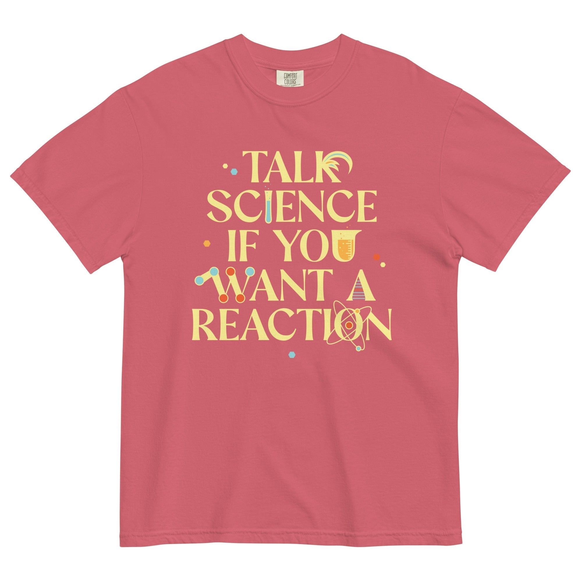 Talk Science If You Want A Reaction Men's Relaxed Fit Tee Hoodie, Sweatshirt | PureTeeCo.com (Image 5)