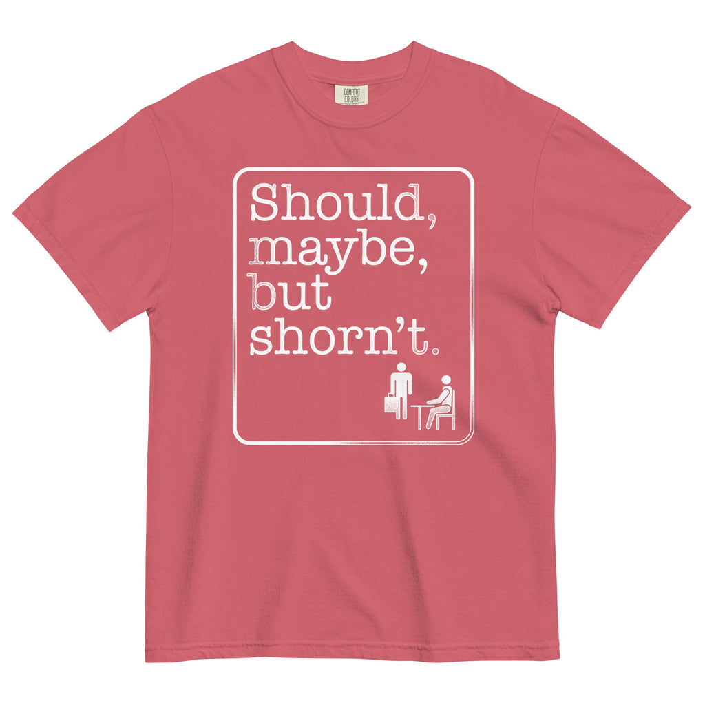 Should, Maybe, But Shorn't Men's Relaxed Fit Tee Hoodie, Sweatshirt | PureTeeCo.com (Image 4)