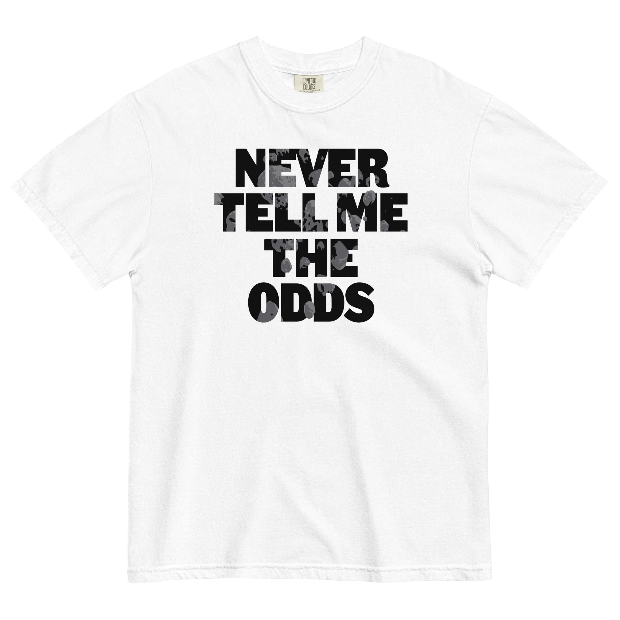 Never Tell Me The Odds Men's Relaxed Fit Tee Hoodie, Sweatshirt | PureTeeCo.com (Image 4)