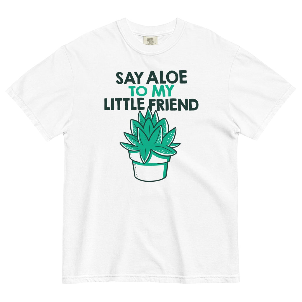Say Aloe To My Little Friend Men's Relaxed Fit Tee Hoodie, Sweatshirt | PureTeeCo.com (Image 3)