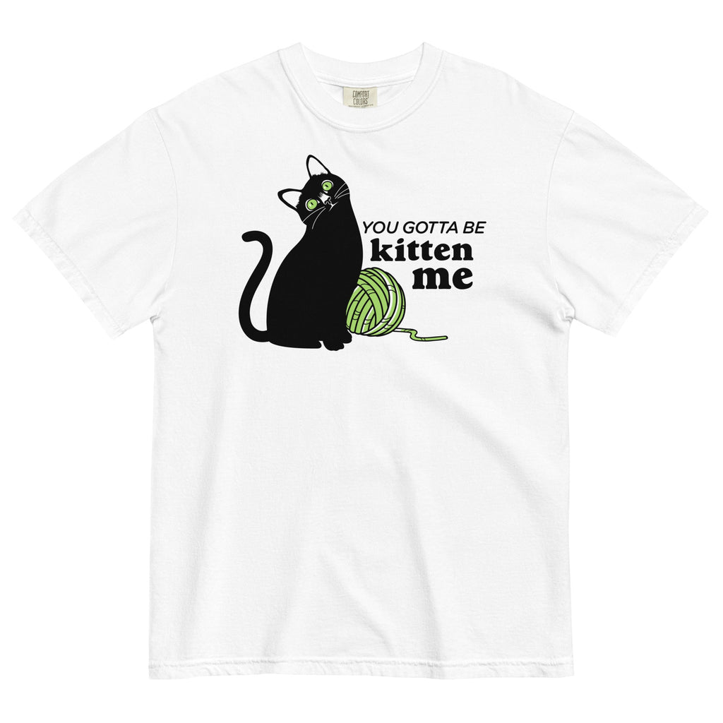 You Gotta Be Kitten Me Men's Relaxed Fit Tee Hoodie, Sweatshirt | PureTeeCo.com (Image 4)