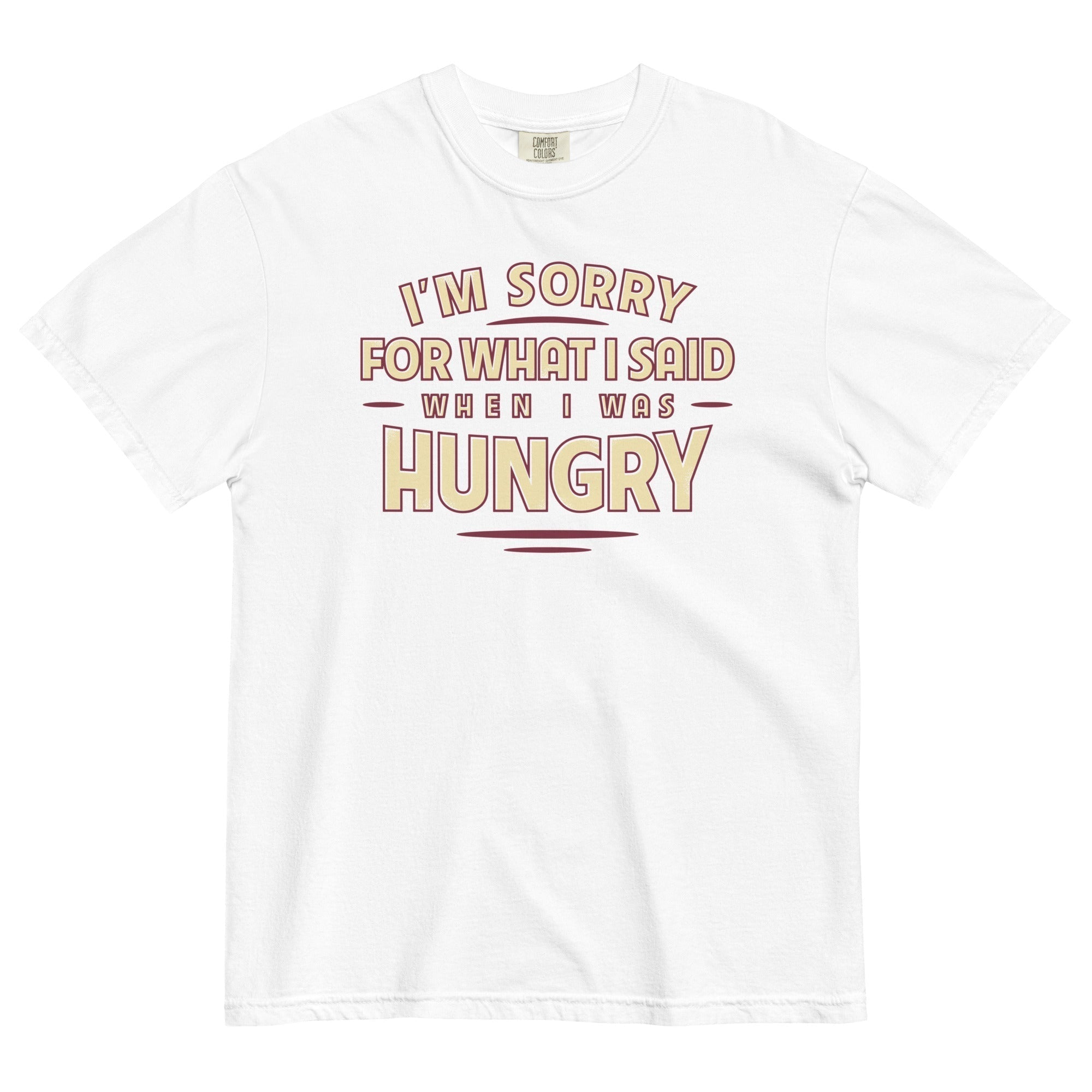 What I Said When I Was Hungry Men's Relaxed Fit Tee Hoodie, Sweatshirt | PureTeeCo.com (Image 5)