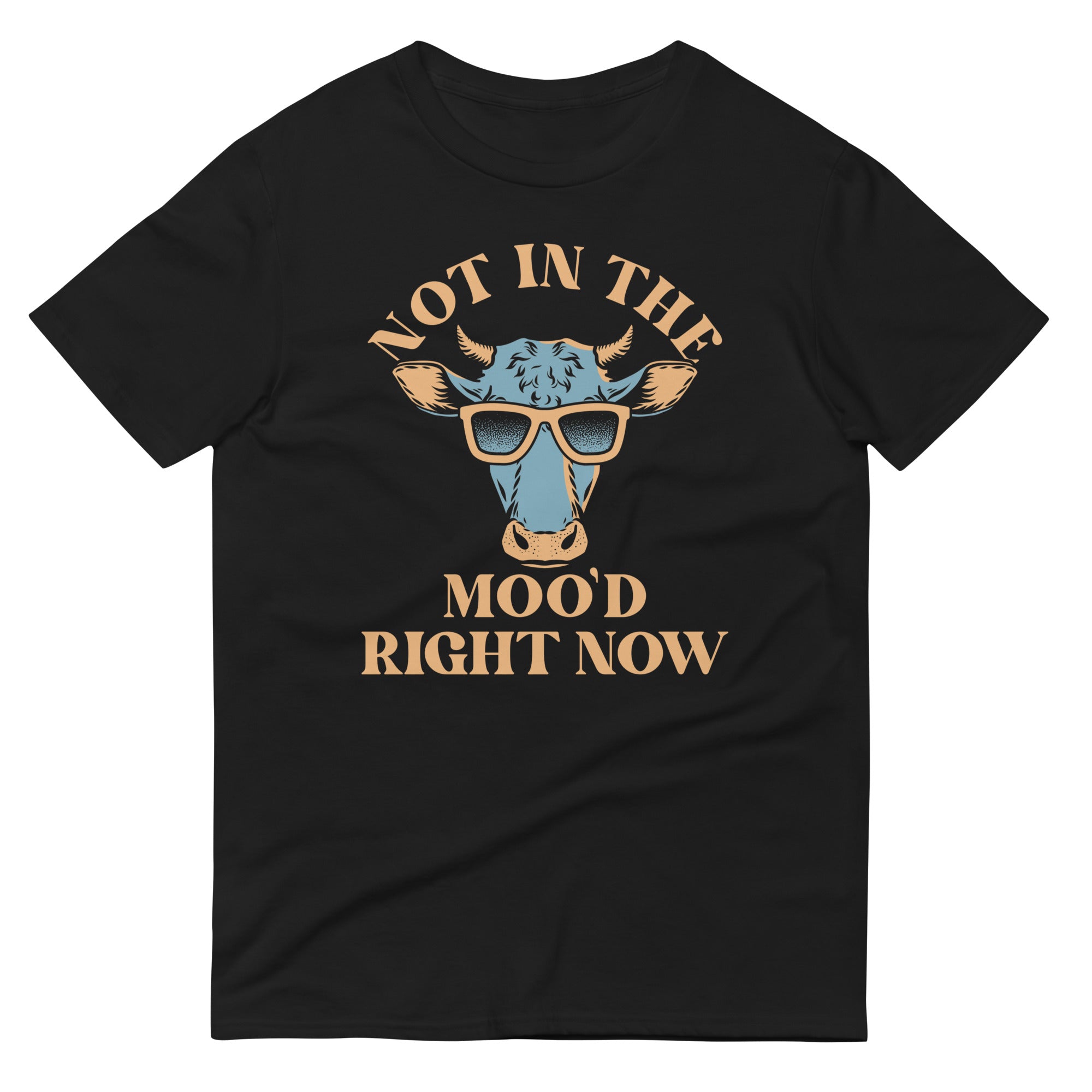 Not In The Moo'd Right Now Men's Signature Tee Hoodie, Sweatshirt | PureTeeCo.com (Image 2)
