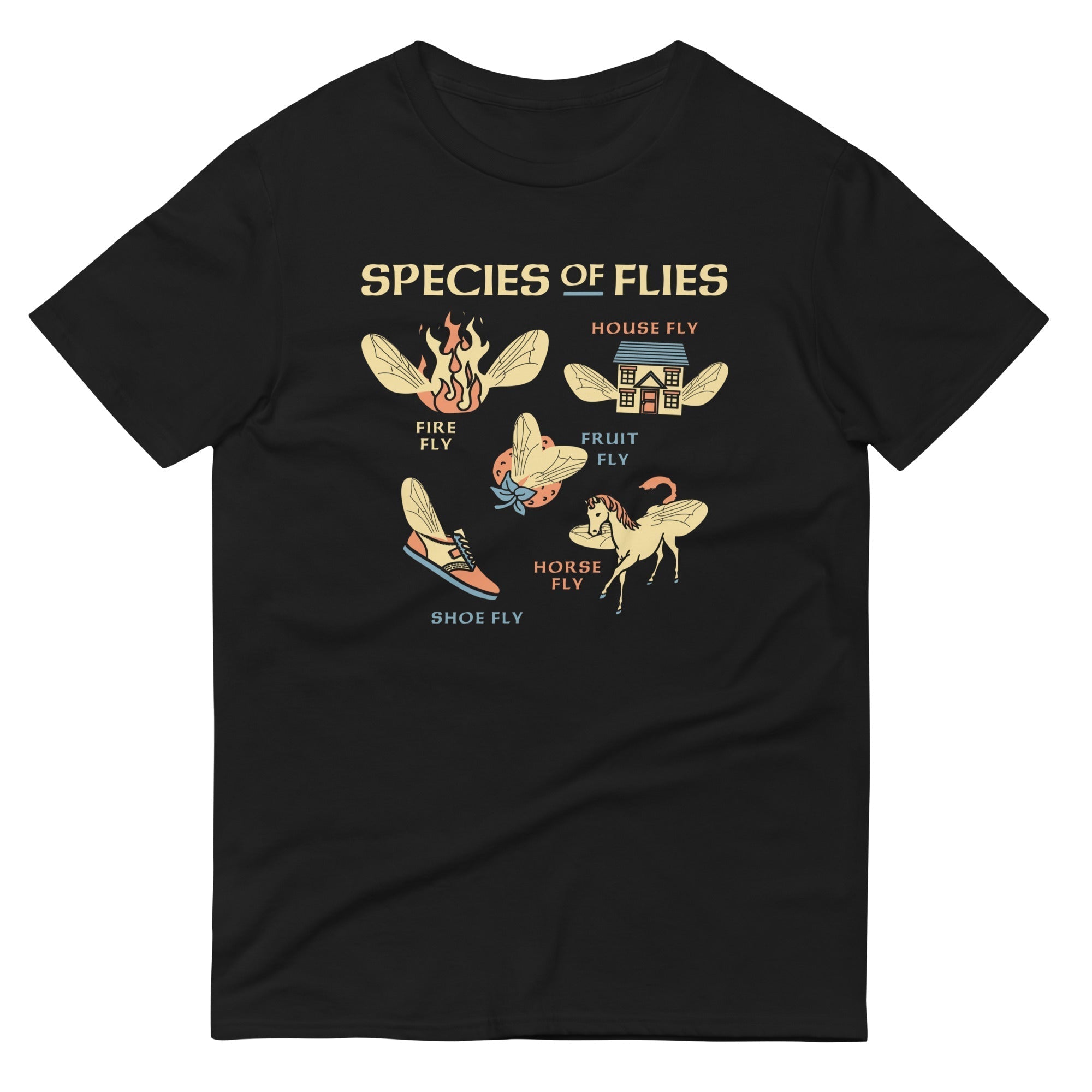 Species Of Flies Men's Signature Tee Hoodie, Sweatshirt | PureTeeCo.com (Image 1)