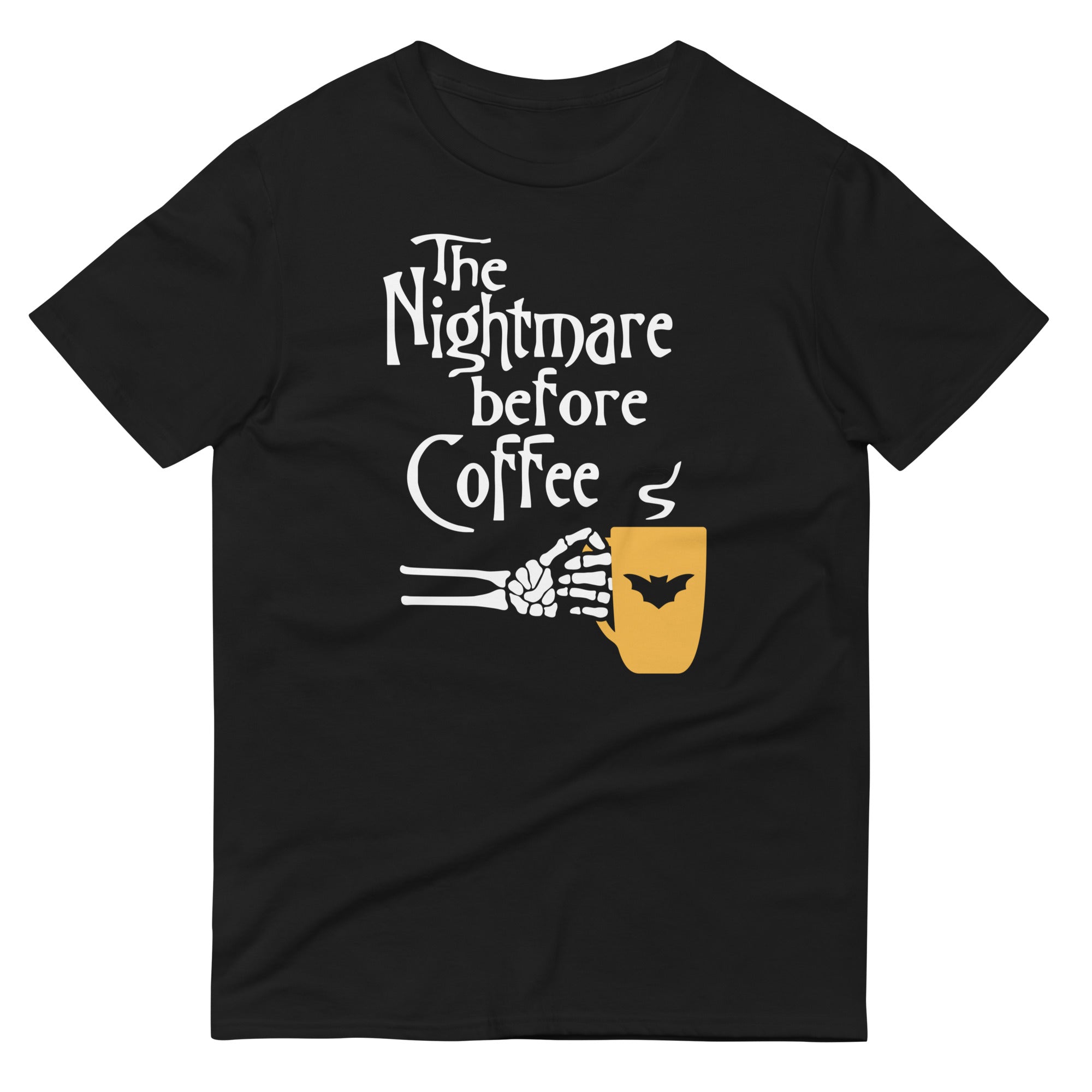 The Nightmare Before Coffee Men's Signature Tee Hoodie, Sweatshirt | PureTeeCo.com (Image 1)