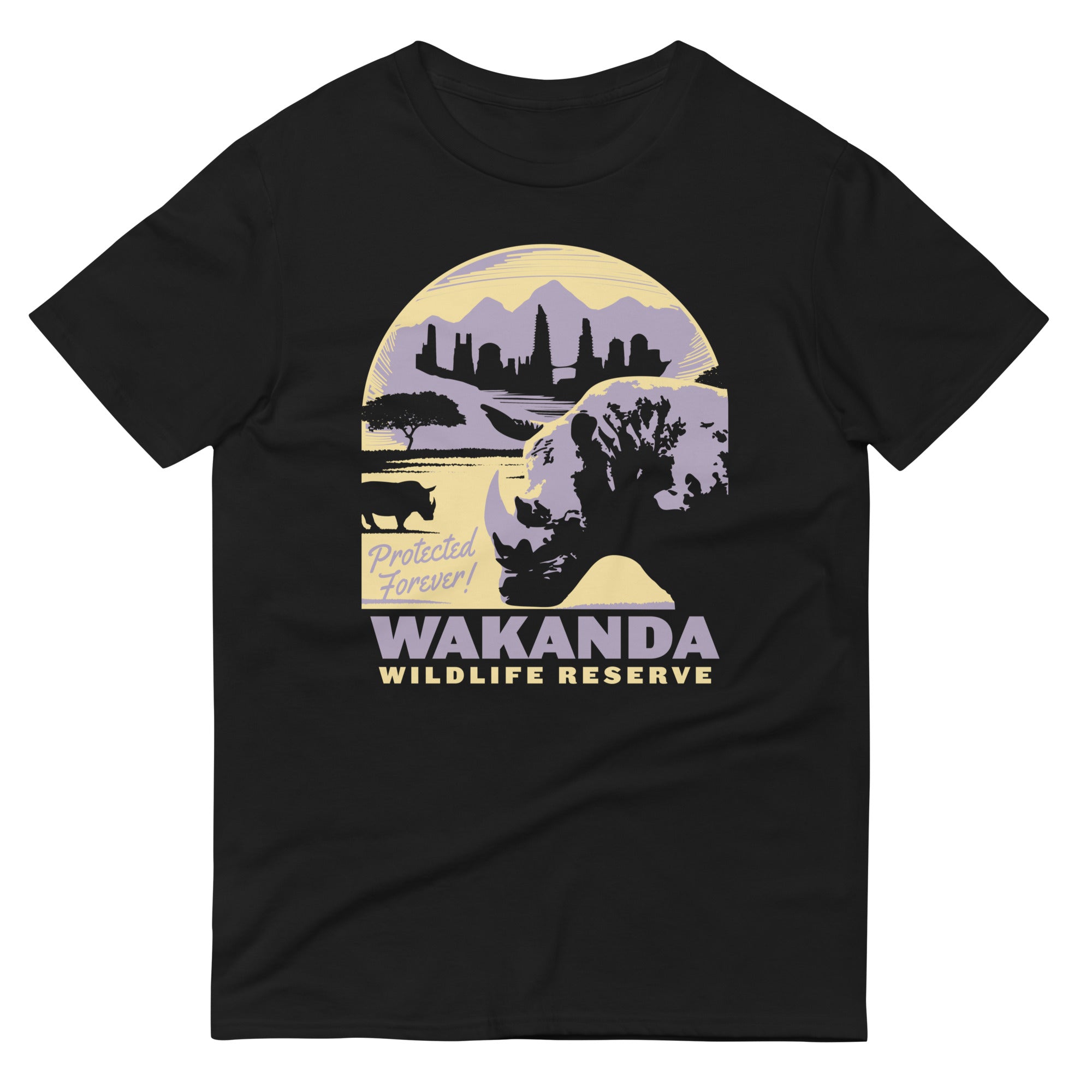 Wakanda Wildlife Reserve Men's Signature Tee Hoodie, Sweatshirt | PureTeeCo.com (Image 1)