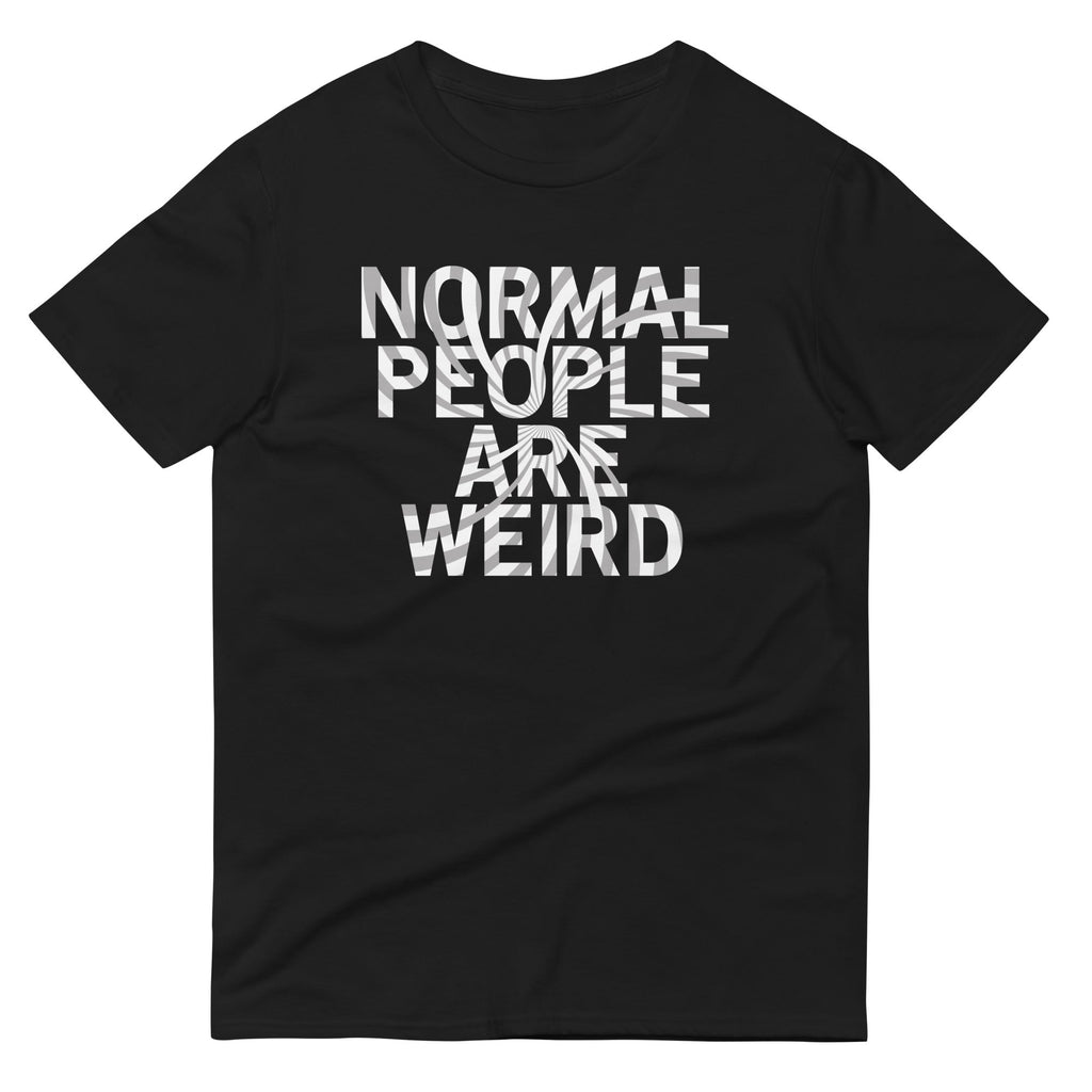 Normal People Are Weird Men's Signature Tee Hoodie, Sweatshirt | PureTeeCo.com (Image 1)