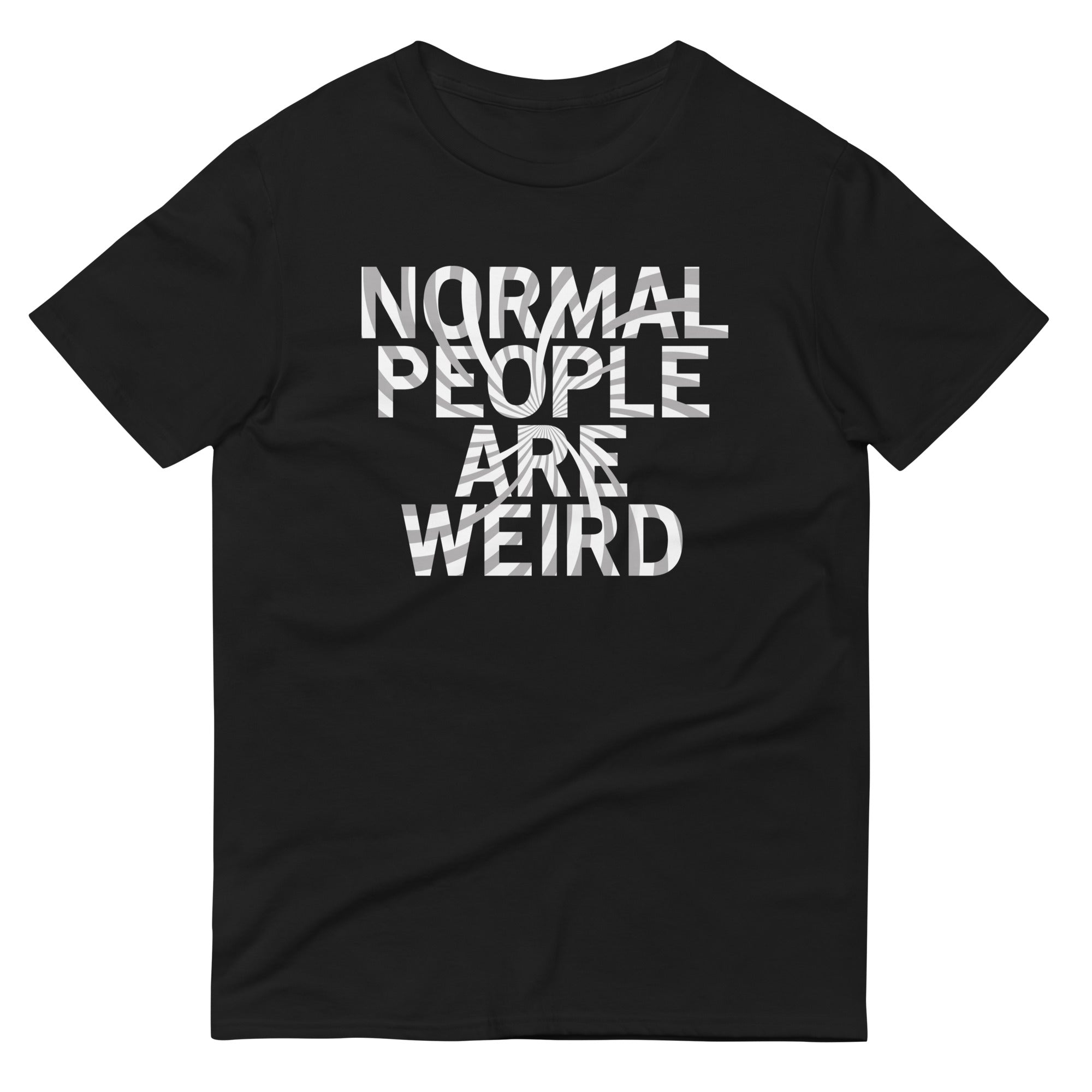 Normal People Are Weird Men's Signature Tee Hoodie, Sweatshirt | PureTeeCo.com (Image 1)