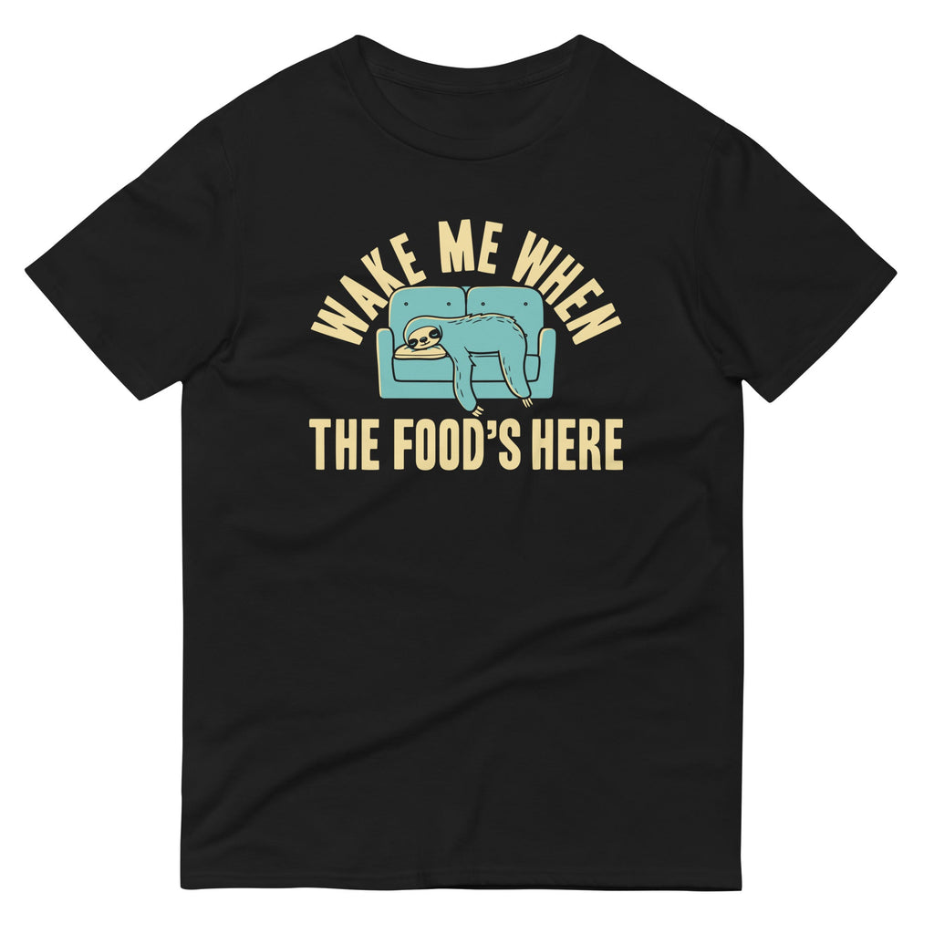 Wake Me When The Food's Here Men's Signature Tee Hoodie, Sweatshirt | PureTeeCo.com (Image 2)