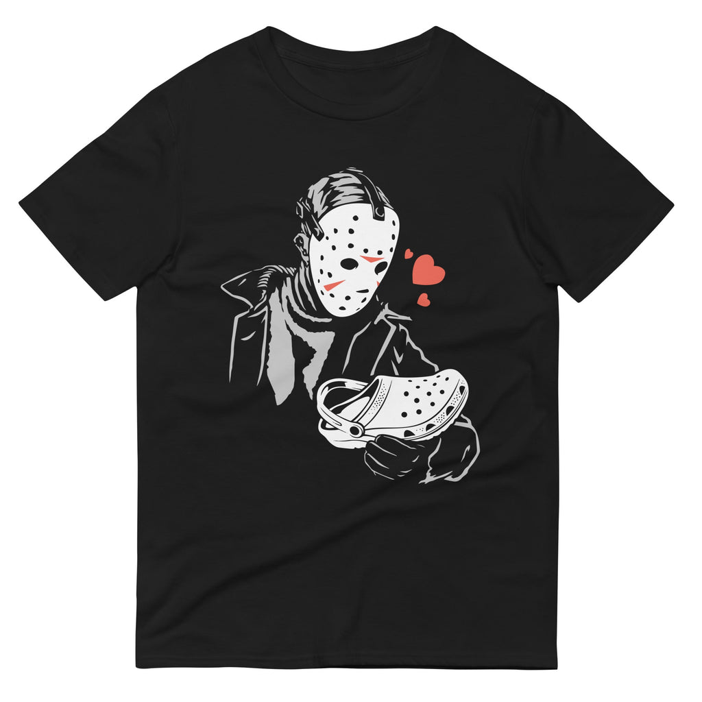 Jason Loves Crocs Men's Signature Tee Hoodie, Sweatshirt | PureTeeCo.com (Image 1)