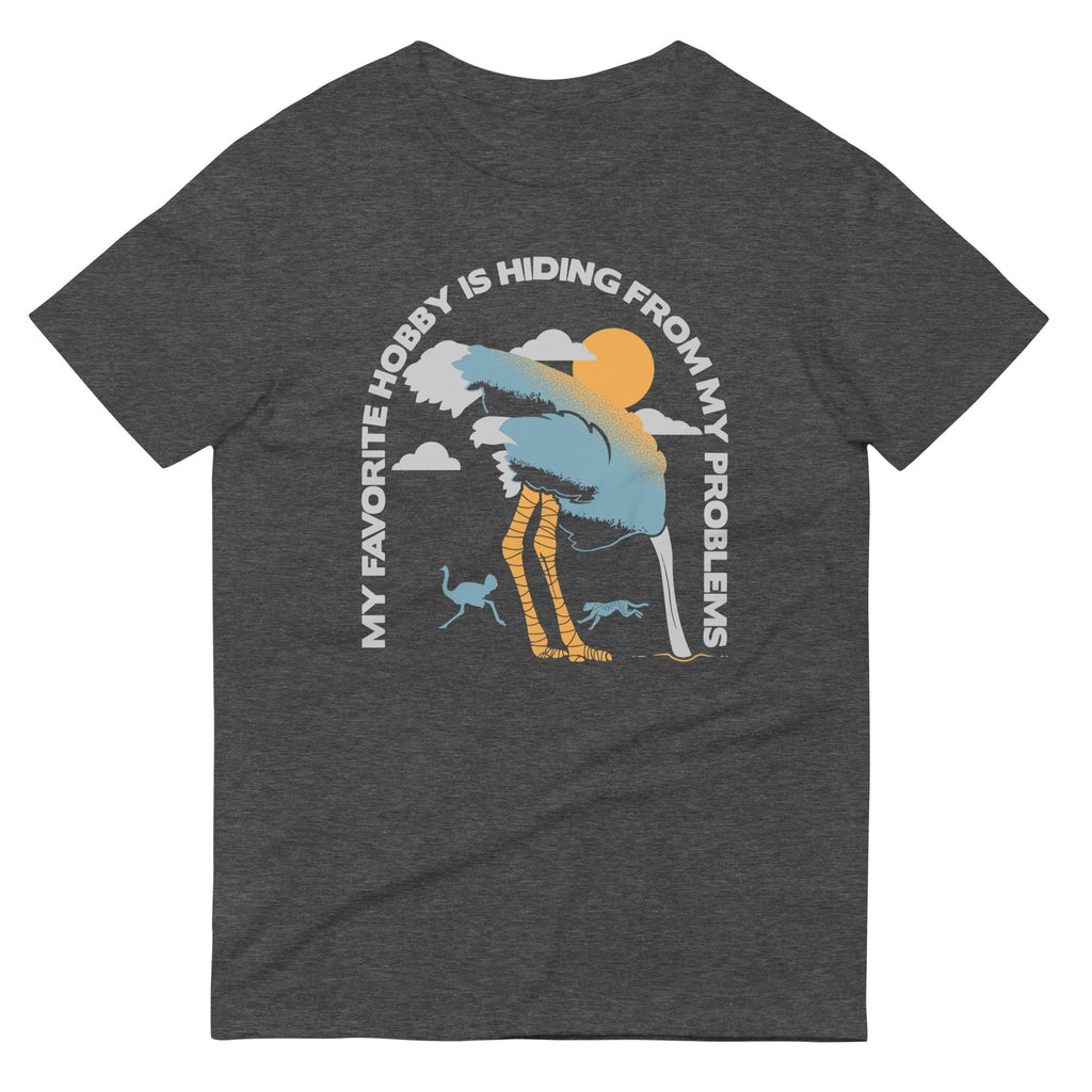 My Favorite Hobby Is Hiding From My Problems Men's Signature Tee Hoodie, Sweatshirt | PureTeeCo.com (Image 3)