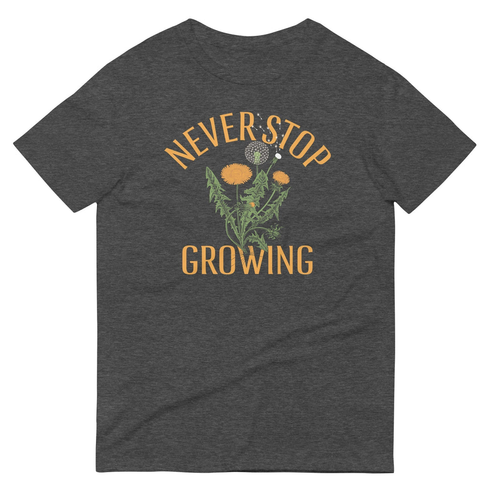 Never Stop Growing Men's Signature Tee Hoodie, Sweatshirt | PureTeeCo.com (Image 3)