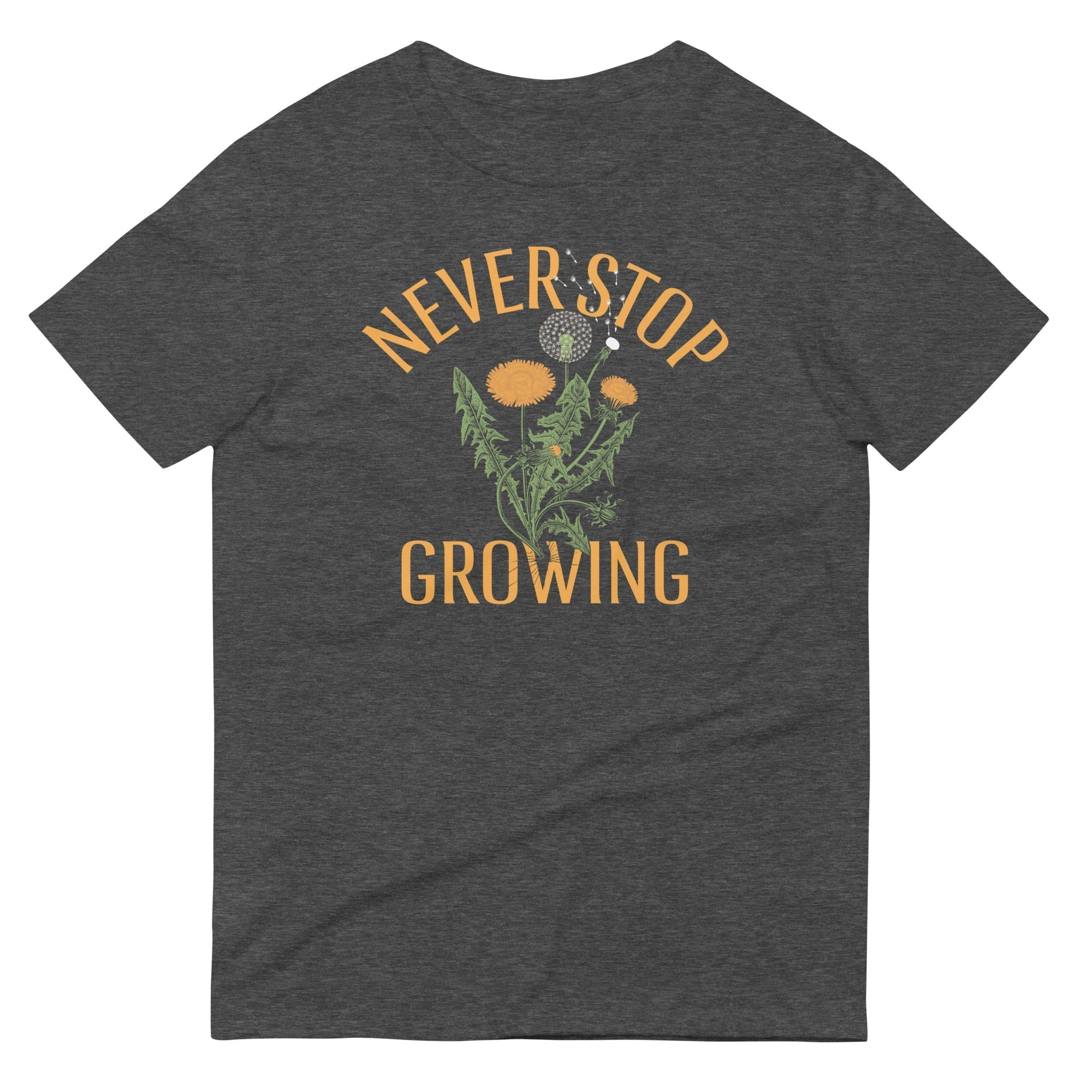 Never Stop Growing Men's Signature Tee Hoodie, Sweatshirt | PureTeeCo.com (Image 3)