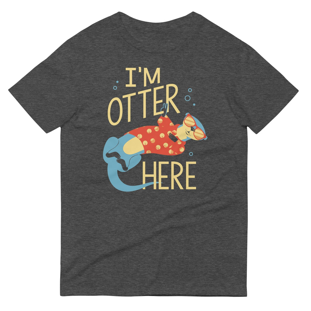 I'm Otter Here Men's Signature Tee Hoodie, Sweatshirt | PureTeeCo.com (Image 4)