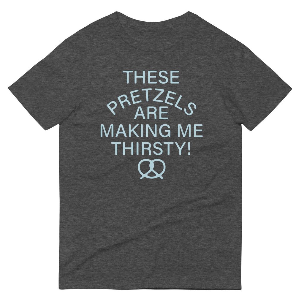 These Pretzels Are Making Me Thirsty! Men's Signature Tee Hoodie, Sweatshirt | PureTeeCo.com (Image 2)