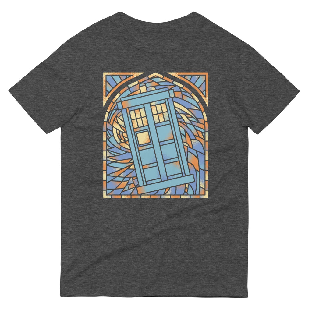 Stained Glass Police Box Men's Signature Tee Hoodie, Sweatshirt | PureTeeCo.com (Image 3)