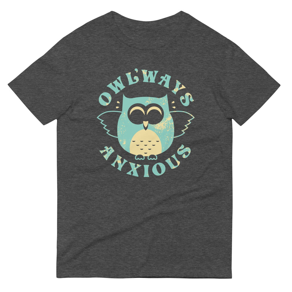 Owlways Anxious Men's Signature Tee Hoodie, Sweatshirt | PureTeeCo.com (Image 4)